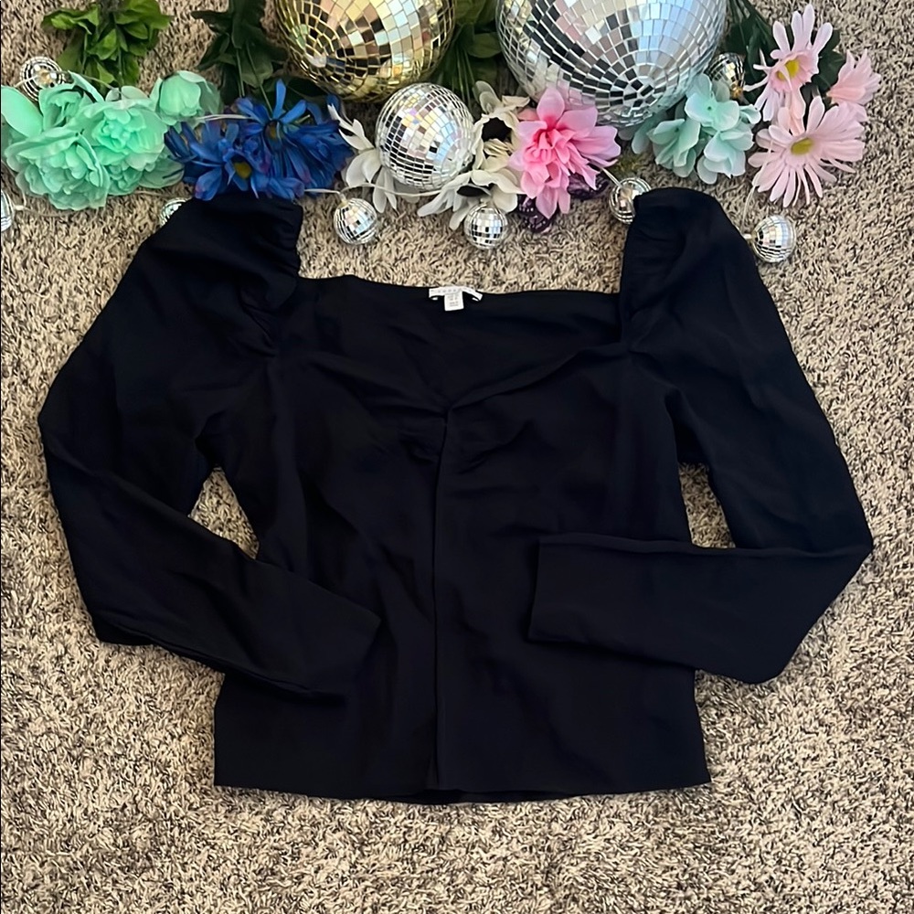 Puff Sleeve Top with waist tie